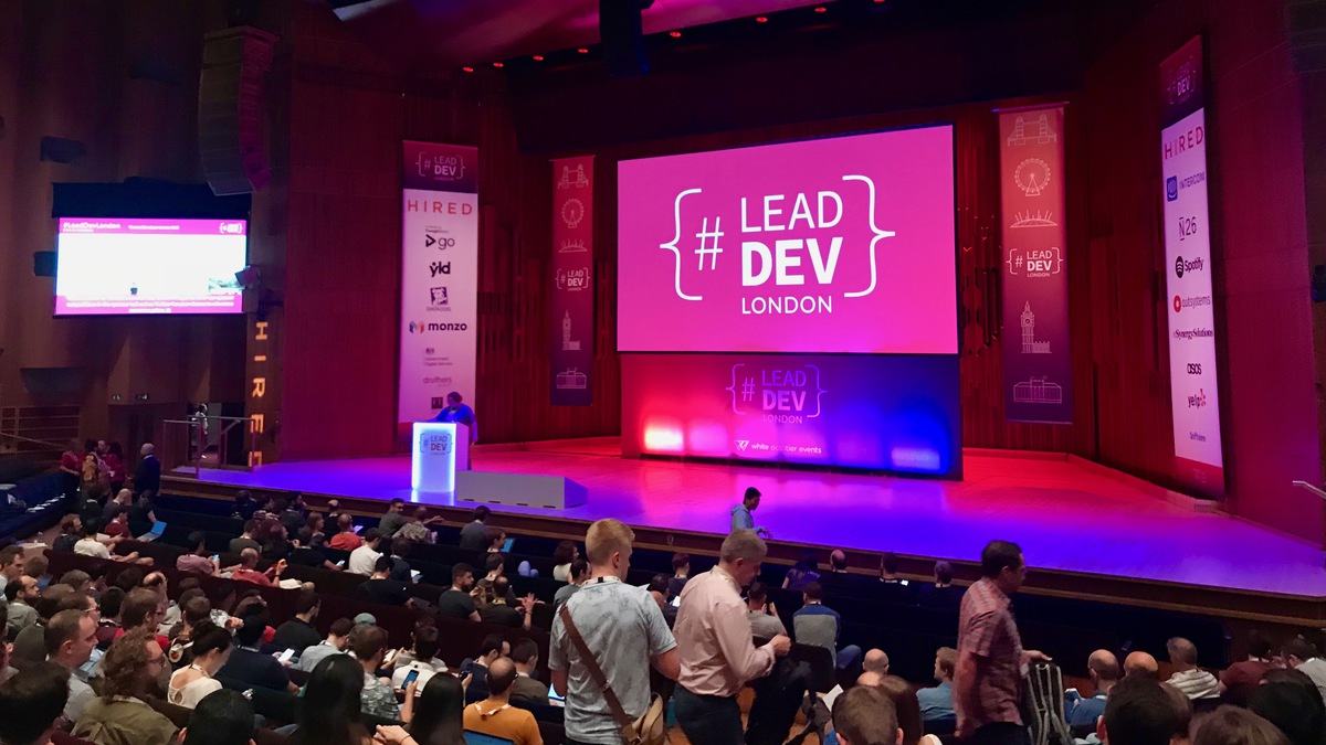 The opening of The Lead Developer London conference.