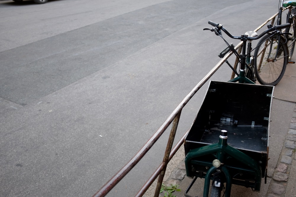 A cargo bike. Copenhagen is full of them. (Flickr)