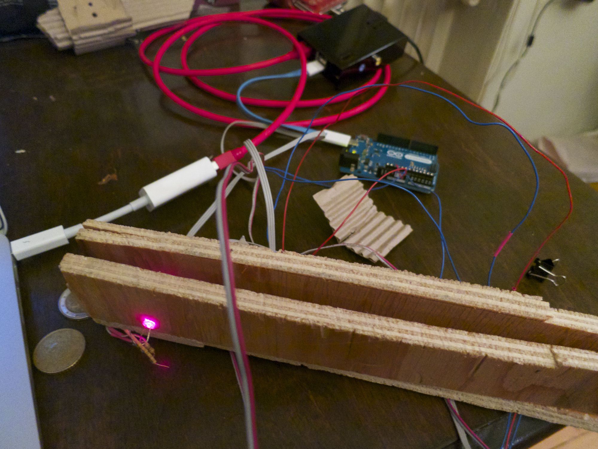 Coin detector 1.1, Arduino and Raspberry Pi.