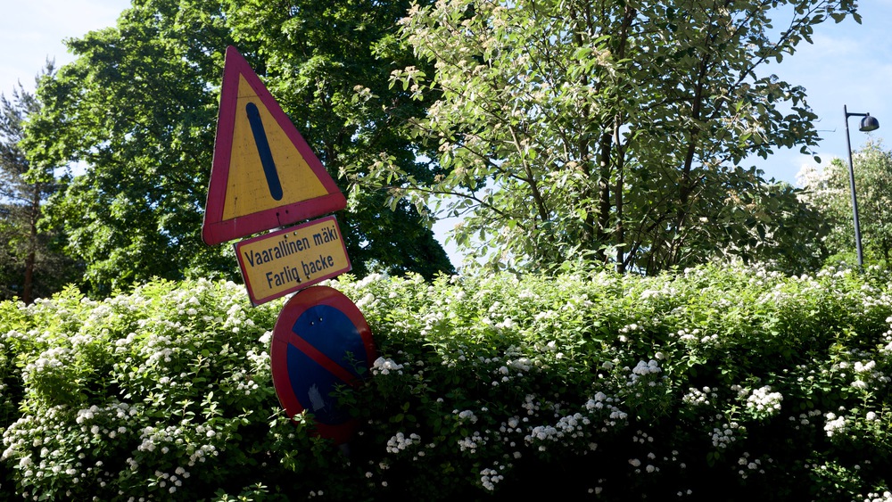 A dangerous slope ahead.