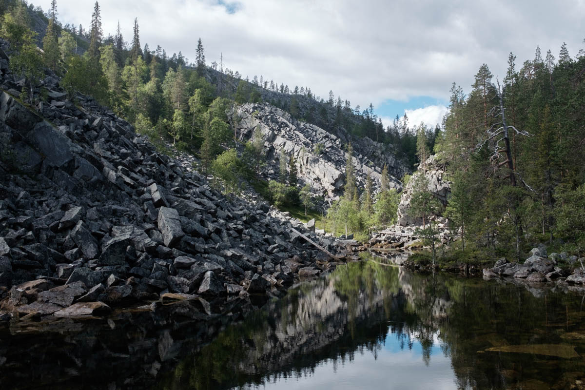 A pond in the Isokuru gorge.